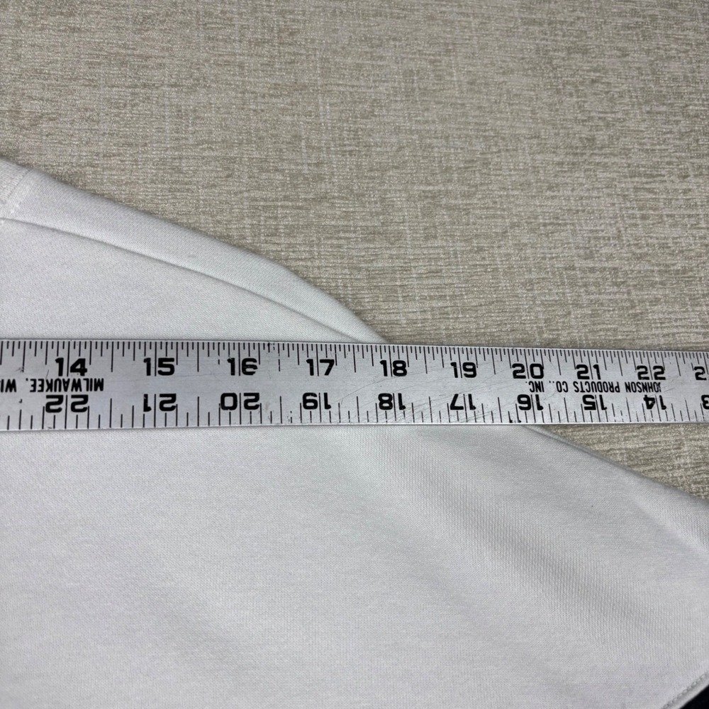 Nike Womens Sportswear Cropped Chevron Colorblock Sweatshirt Black White Medium - Picture 6 of 9